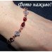 Позолоченный браслет цветные банты – 3782