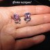 Ювелирные серьги Swarovski Цветочек кристалл